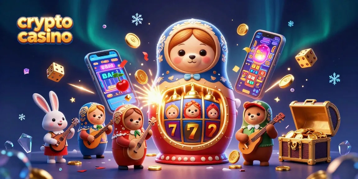 Révélez des gains dans un casino crypto dynamique avec cette illustration captivante.