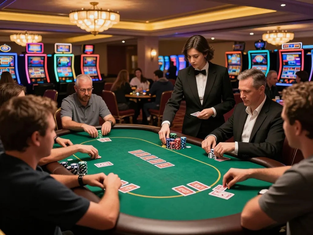 Experience exciting gameplay at GG88 poker table with players engaged in action.