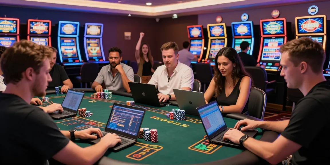 Experience the vibrant atmosphere of online credit card casinos at https://jumpspace.org.uk with players enjoying games and promotions.