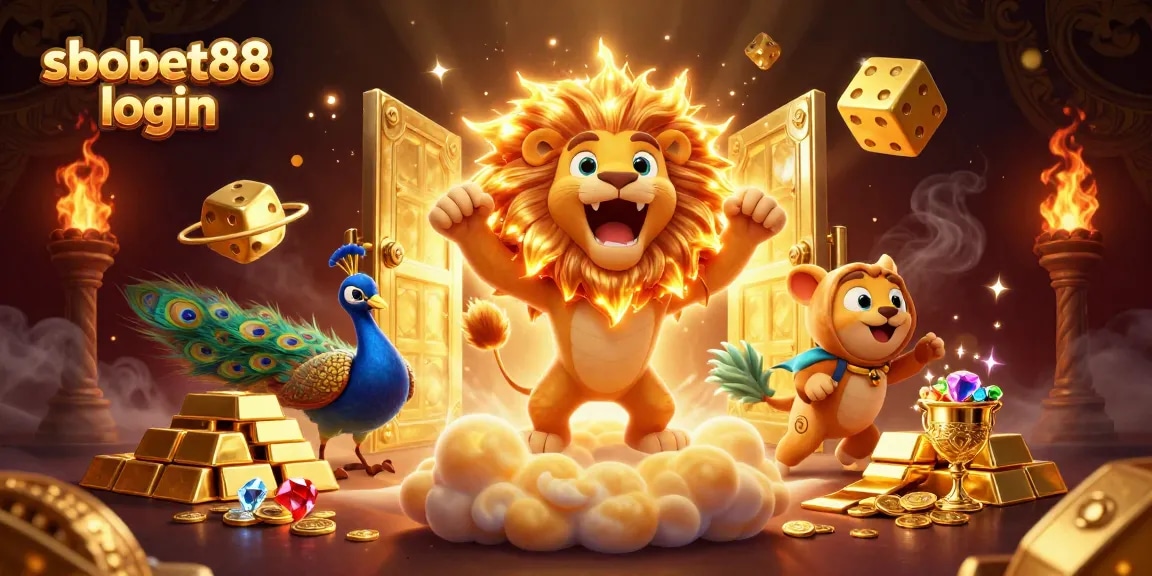 Experience thrilling sbobet88 login for a dynamic gambling adventure with gold and gem elements