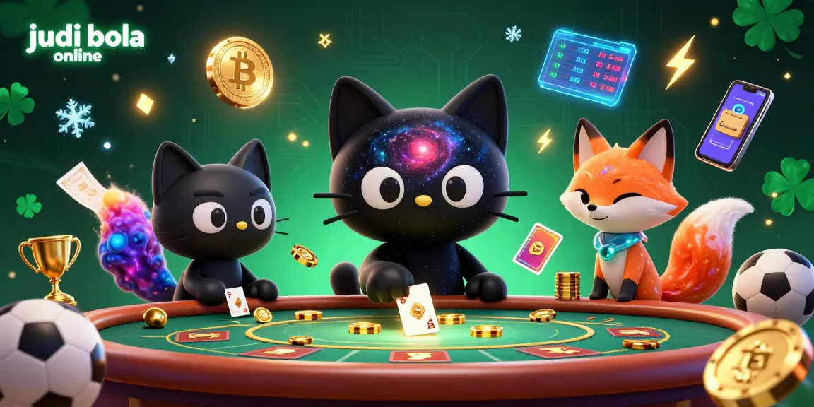 Engage in judi bola online with dynamic sports betting elements and a cosmic atmosphere.