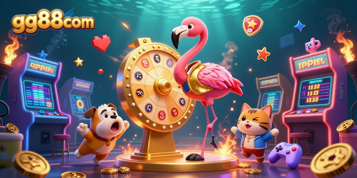 Spin to win at gg88com with vibrant 3D arcade visuals and exciting game characters!