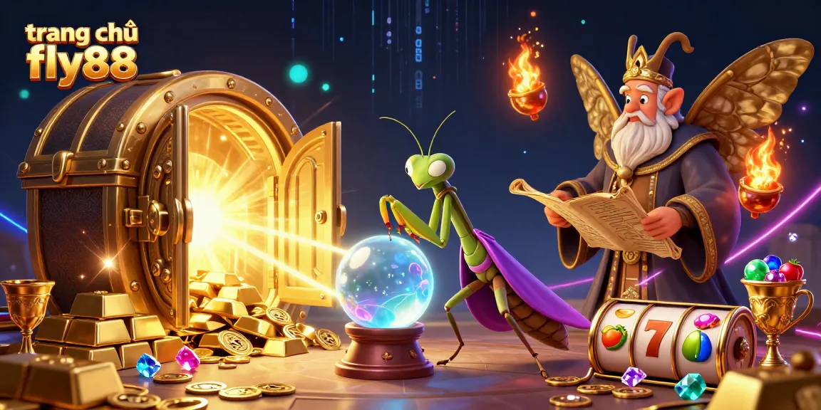 Engage with the dynamic world of trang chủ fly88, featuring vibrant casino elements and mystical fortune tellers.