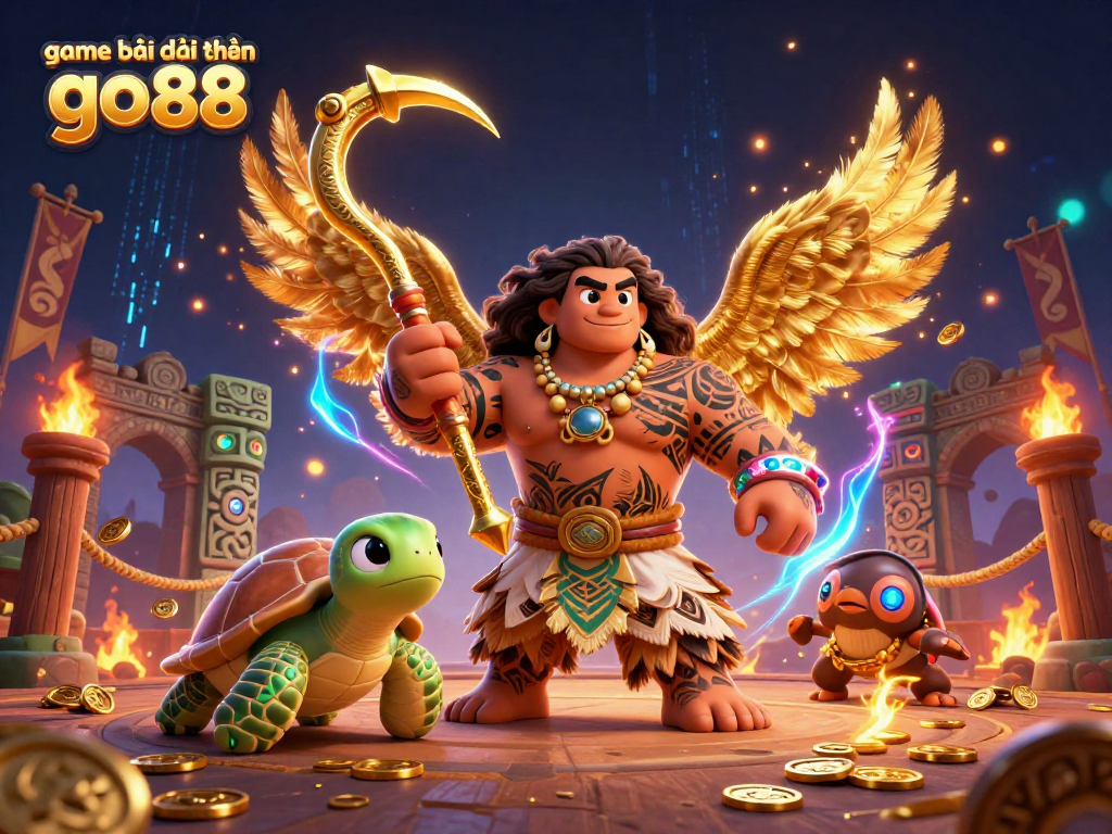 Play the exciting game bài đổi thưởng go88 amidst a vibrant 3D casino world.