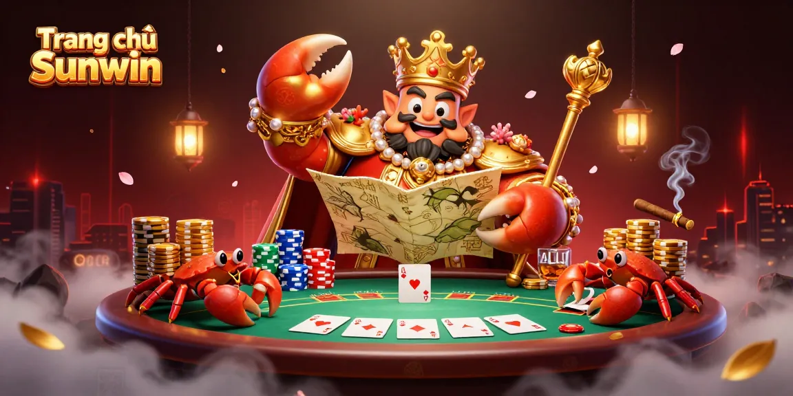 Experience the excitement of Trang chủ Sunwin in this vibrant 3D casino illustration with dynamic gambling elements.