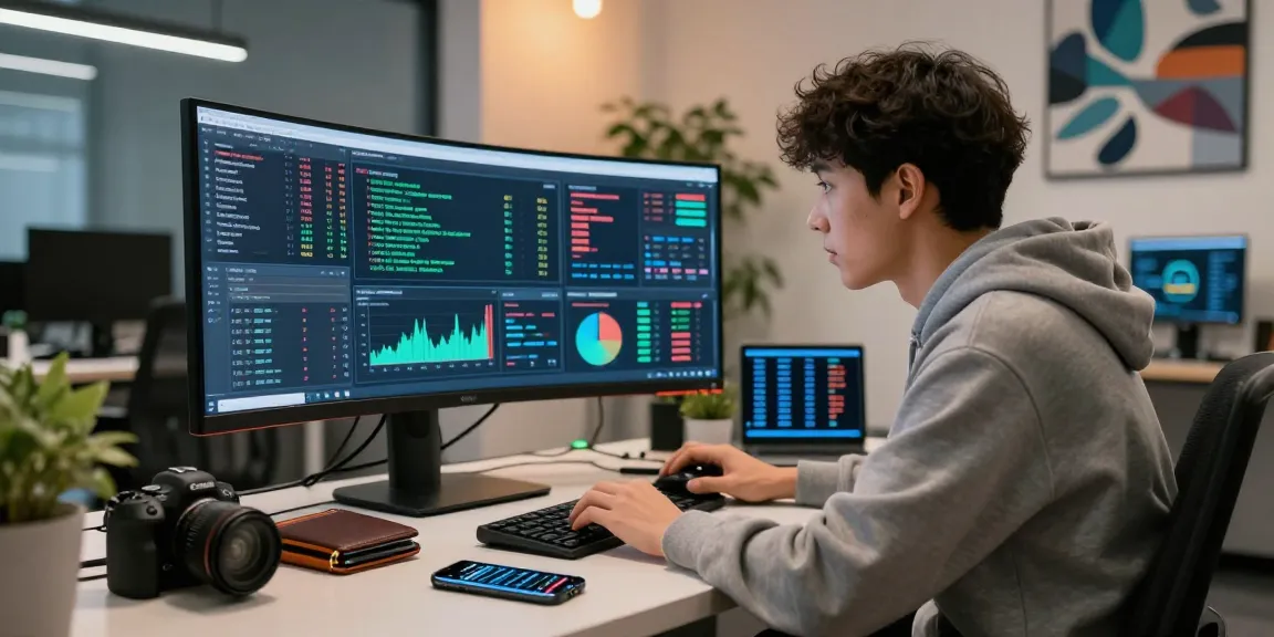 Recover lost crypto with a professional analyzing blockchain data and security tools in a tech office.