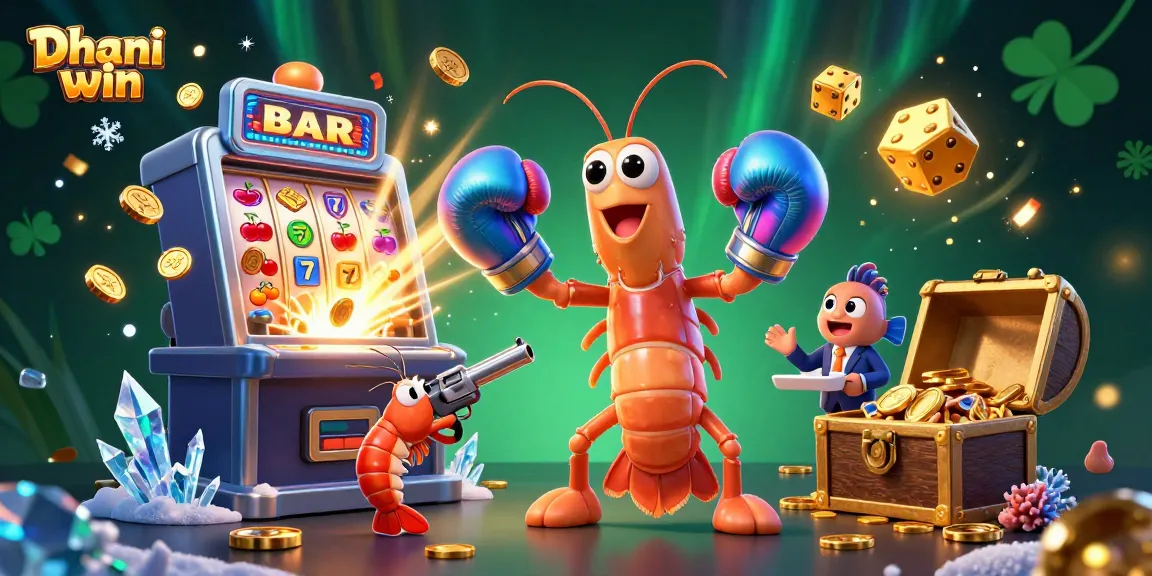 Experience thrilling gameplay with Dhani win as vibrant characters burst into action in an exciting casino scene.