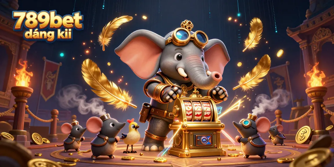 Experience the excitement of 789bet đăng ký with thrilling slot games showcased in a vibrant 3D scene.