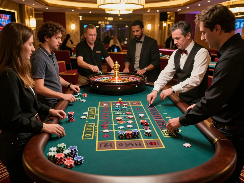 Exciting roulette gameplay at xx88, with players placing bets and wheel spinning