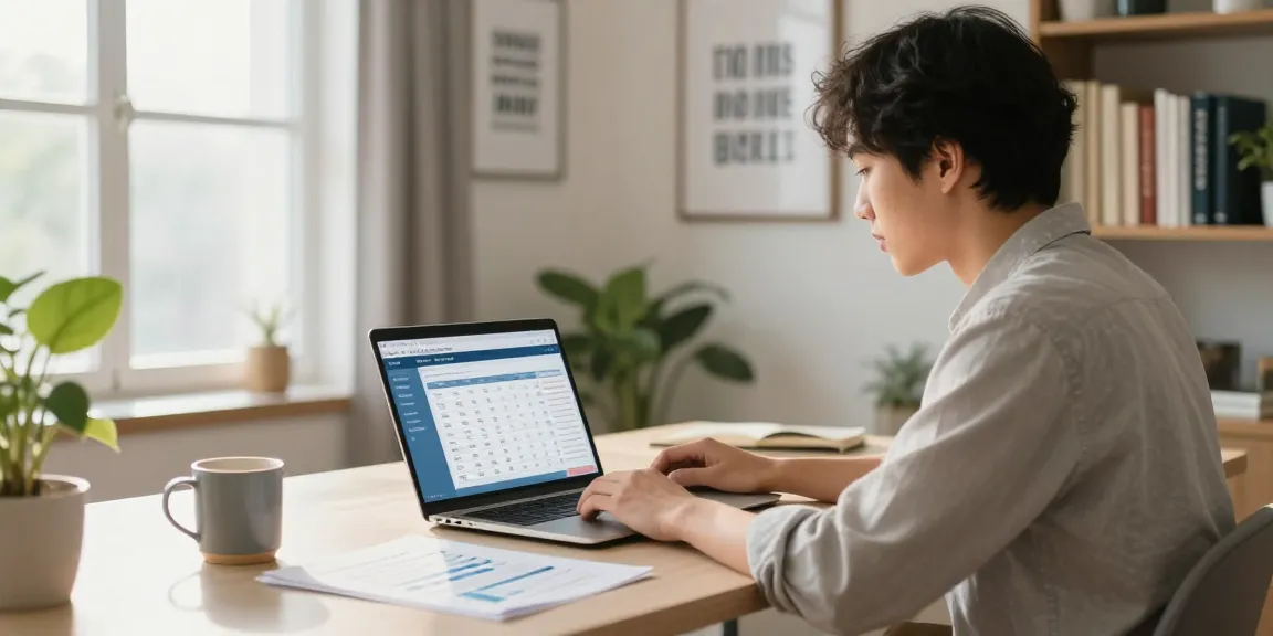 Calculadora hipoteca in an inviting home office environment with warm light and financial documents.