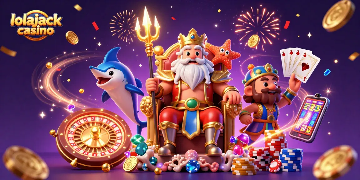 Experience thrilling wins at lolajack casino with vibrant characters and exciting game elements.