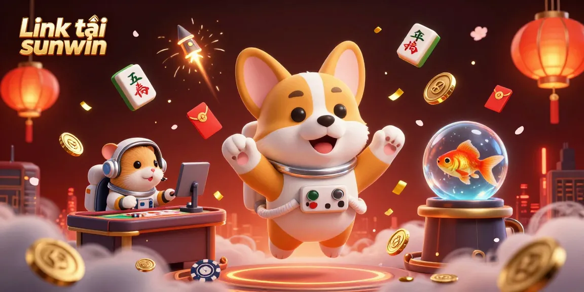 Win big with the latest Link tải sunwin download, showcasing a vibrant casino scene.