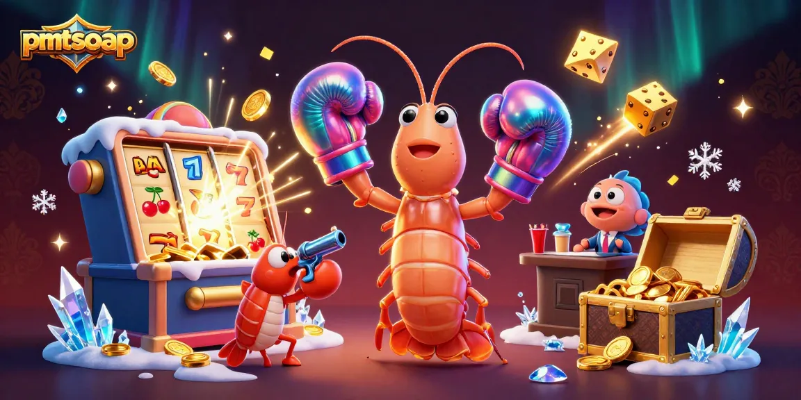 Play exciting online games with pmtsoap as vibrant slot symbols burst through the scene.