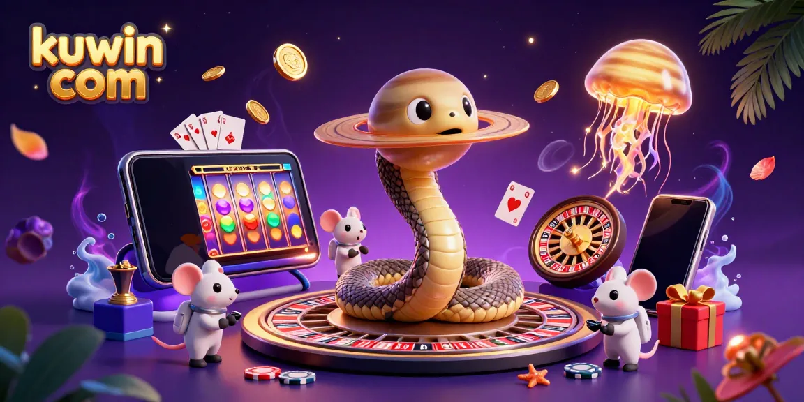 Experience vibrant casino action in a cosmic setting with kuwin com, featuring characters and games.