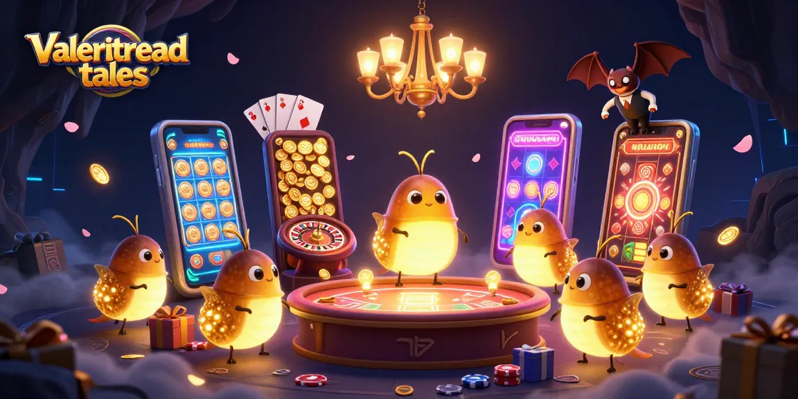 Experience the excitement of gambling with valeriesthreadtales in a vibrant cave casino lit by glowworms.