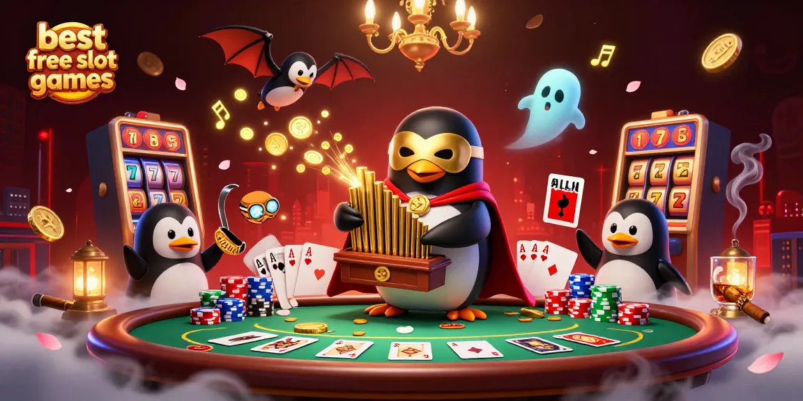 Engage with the best free slot games in a vibrant casino scene featuring colorful characters and thrilling gameplay.