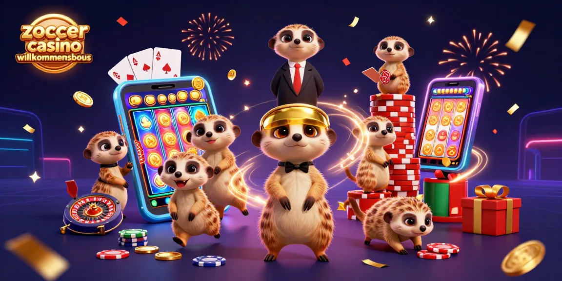 Engage in thrilling adventures with zoccer casino willkommensbonus featuring a lively meerkat casino scene.