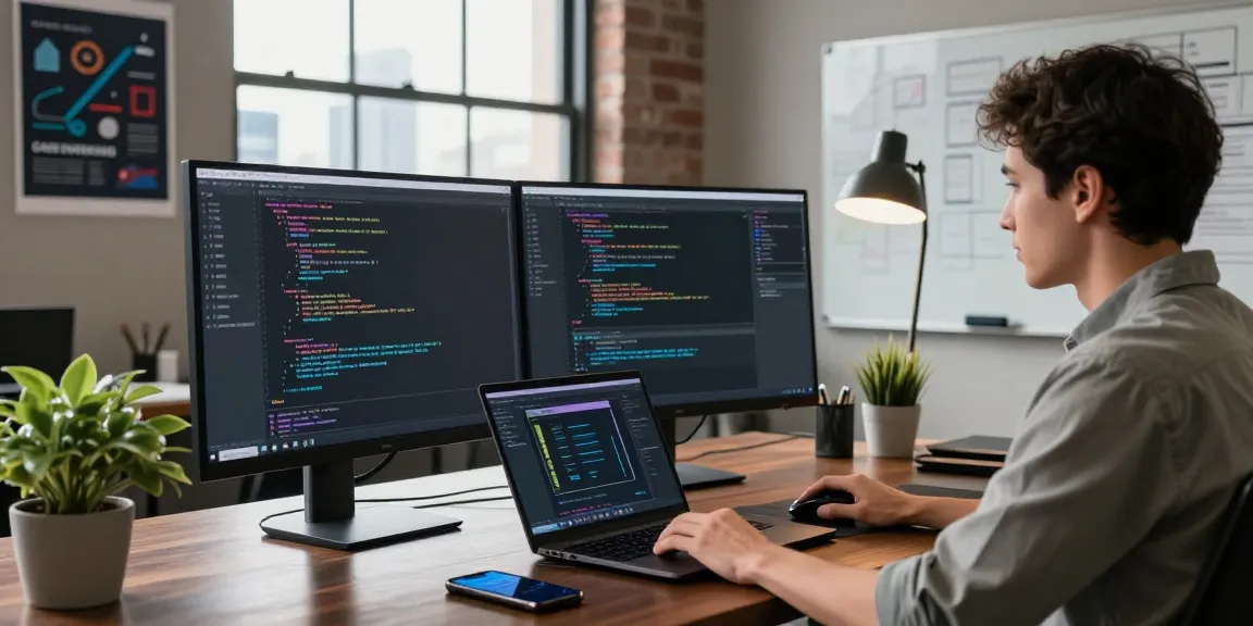 快连 network acceleration solutions showcased in a modern tech workspace