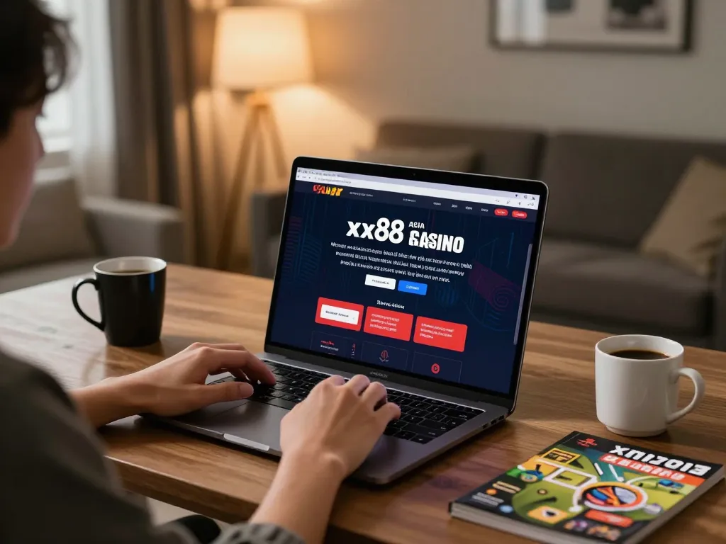 Playing at the xx88 asia online casino, enjoying a dynamic gaming experience at home