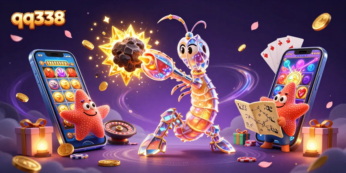 qq338 activates excitement with a colorful slot game scene surrounded by rich, dynamic gaming elements.