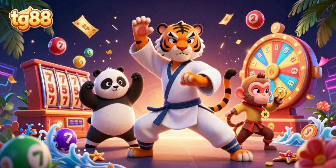Engage in exhilarating gameplay at tg88 with colorful lottery balls and dynamic casino elements