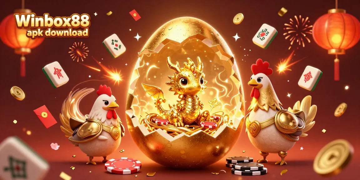 Winbox88 apk download for the exciting mobile casino experience with golden dragon and poker chips.
