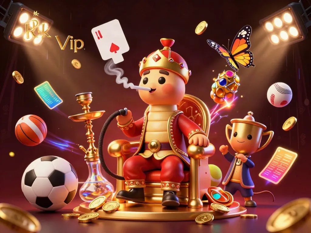 Engage in thrilling action with Rik Vip's vibrant casino illustration featuring sports betting excitement.