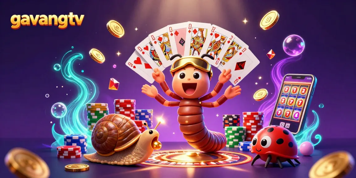 Experience the excitement of betting with gavangtv at this lively illustrated casino scene.