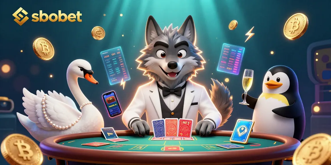 Experience sbobet betting with dynamic gaming characters in a vibrant casino scene.
