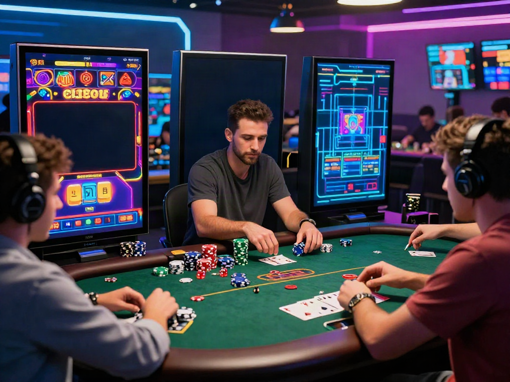 Engaging online casino gaming experience featuring https://man88pro.com/ with players and dynamic game displays.