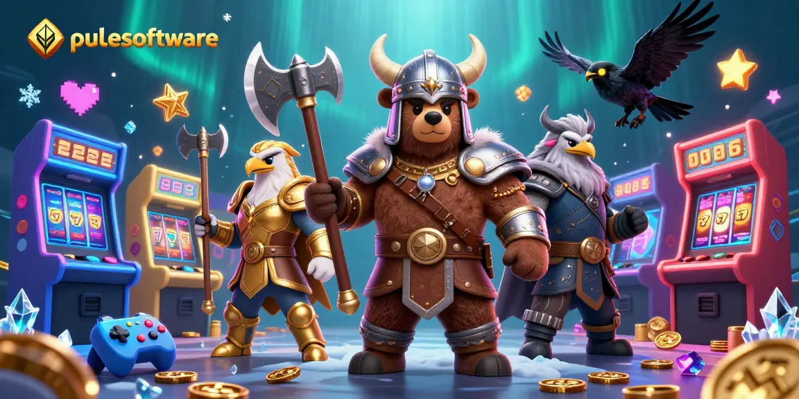 Experience pulsesoftware's unique casino universe with vibrant gaming elements and 3D characters.