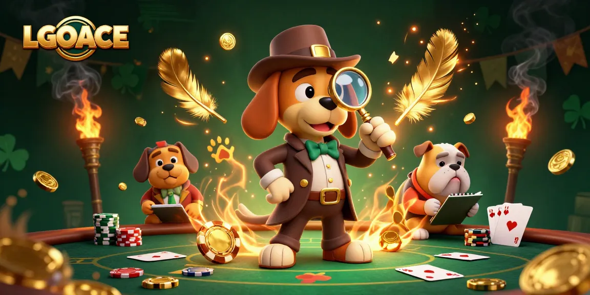 LGOACE reveals valuable poker chip clues in an immersive casino scene with vibrant effects.