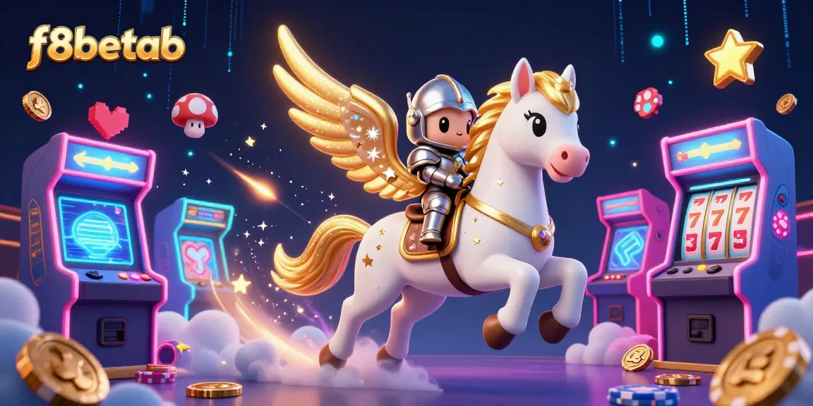 Experience thrilling gameplay with f8betab, featuring a celestial horse and arcade casino elements.