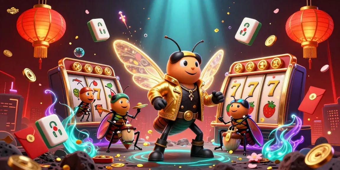 Experience thrilling gameplay with onbet's vibrant casino scene featuring colorful elements and rock star characters.
