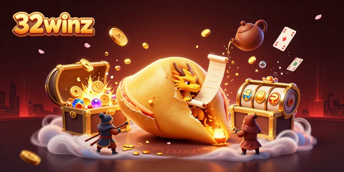Engage with the thrilling casino experience at 32winz featuring animated gold, treasures, and characters.