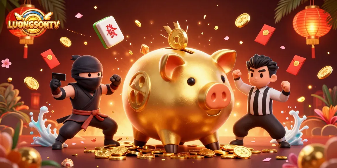 LUONGSONTV streams thrilling live betting action with engaging casino characters.