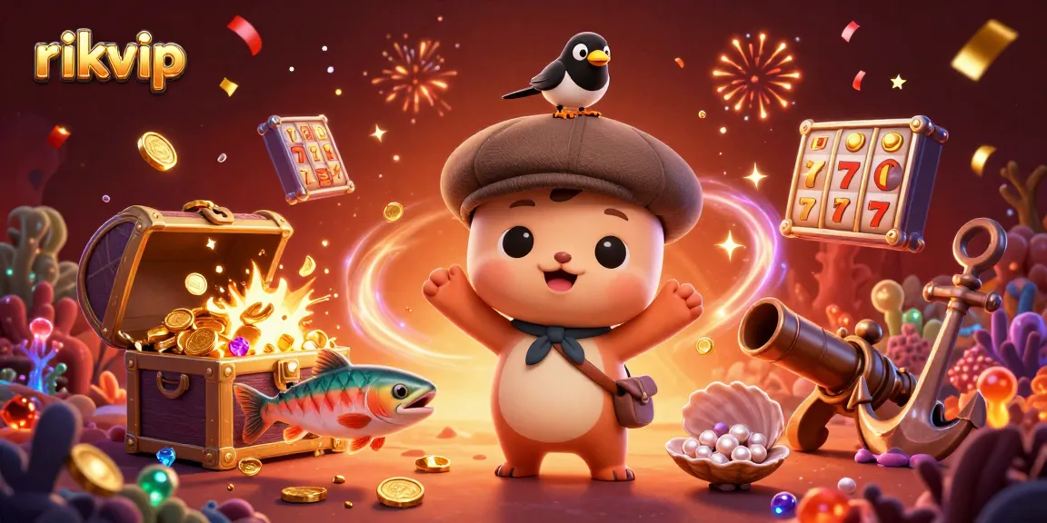 Engage with rikvip and experience vibrant casino action through a lively underwater gaming scene.