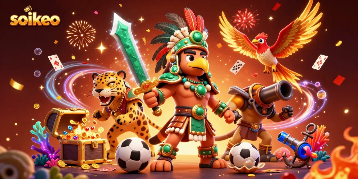 Engage with the captivating soikeo betting scene featuring warriors and treasure.
