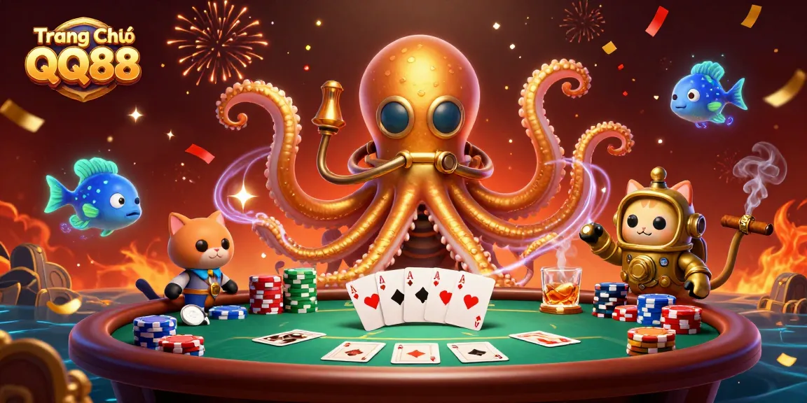 Experience the thrill of gambling at Trang Chủ QQ88 with dynamic casino elements and vibrant visuals.