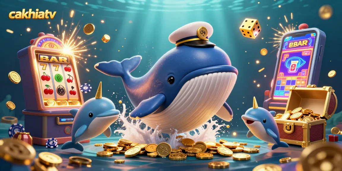 Experience thrilling action on cakhiatv with a vibrant underwater casino scene full of energy and excitement.