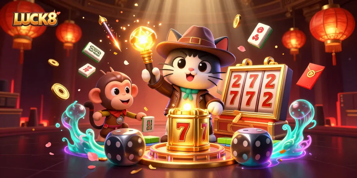 Discover winning chances at LUCK8, showcasing a vibrant casino-themed adventure!