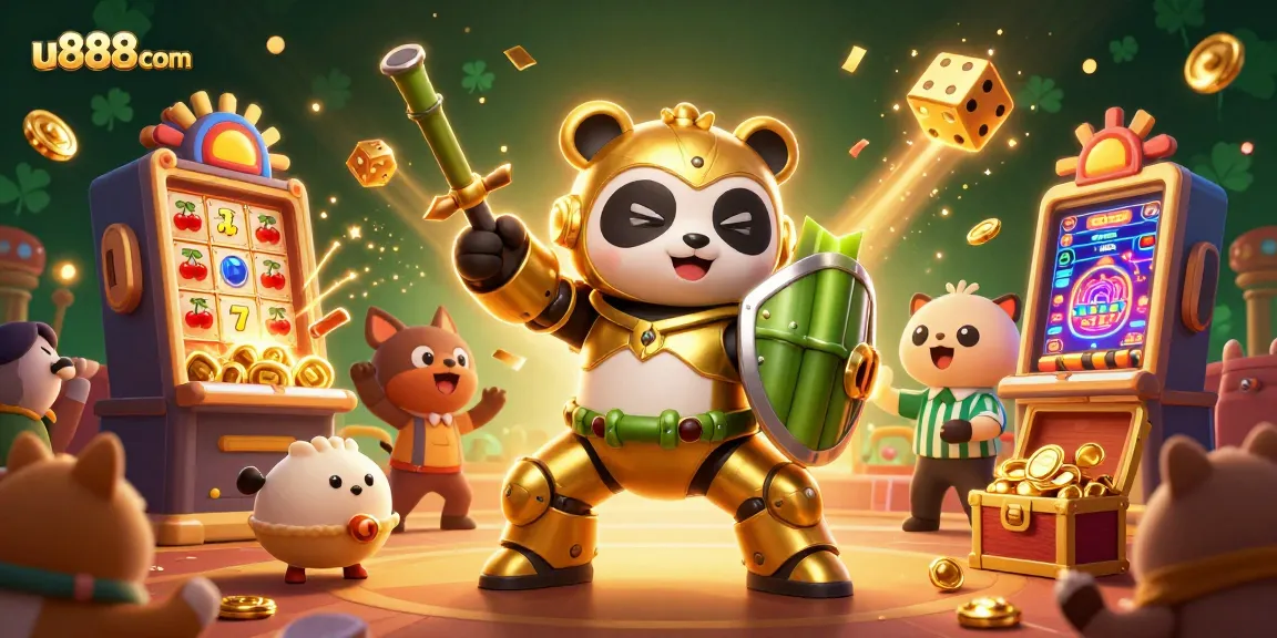 Engage with u888com in an exciting 3D casino showdown featuring vibrant characters and dynamic game elements.