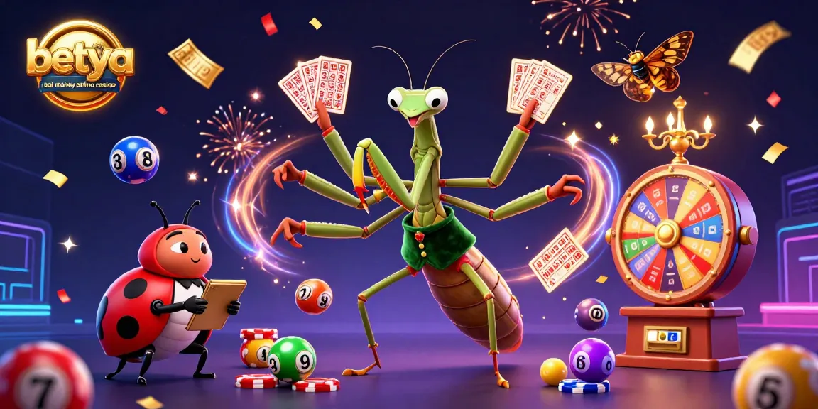 Engage with betya.com real money online casino in a vibrant 3D casino scene filled with excitement.