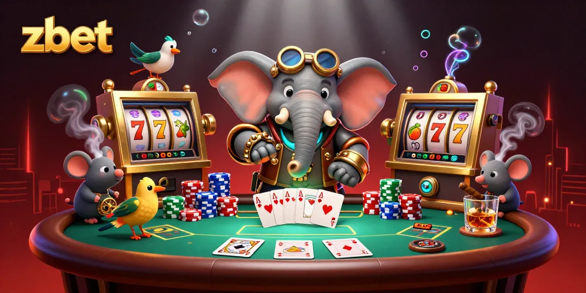 Experience excitement with zbet's vibrant slot machine action, featuring animated characters.