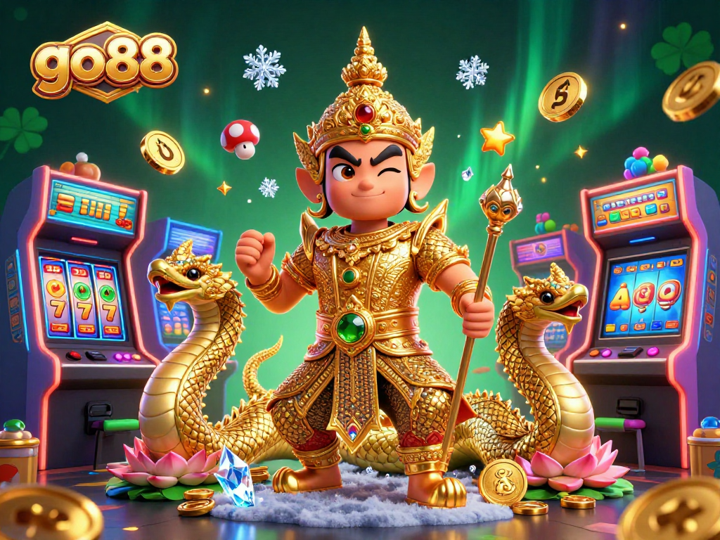 Experience thrilling gameplay at go88 with lively characters and vibrant casino elements.