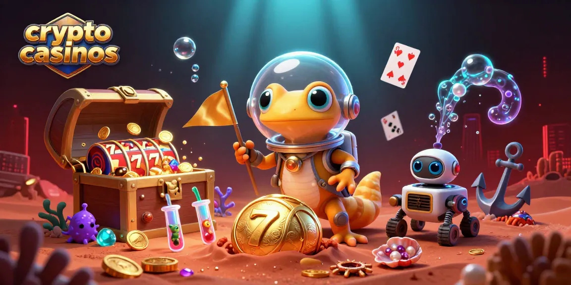 Jouez sur des crypto casinos avec un gecko martien et des éléments de jackpot flottants pour gagner gros.