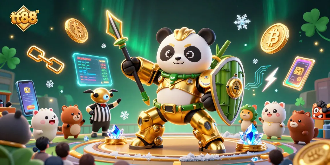 Engage with tt88's vibrant gaming universe, featuring 3D cartoon panda and thrilling casino elements